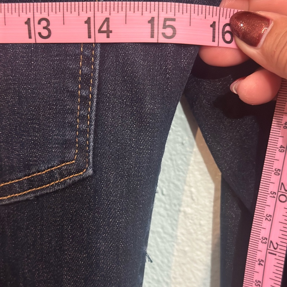 Denim River. Utility Jumpsuit in Dark Blue - Picture 10 of 15